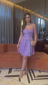 VESTIDO CURTO ALCINHA RODADINHO LUREX PETRA FINA
